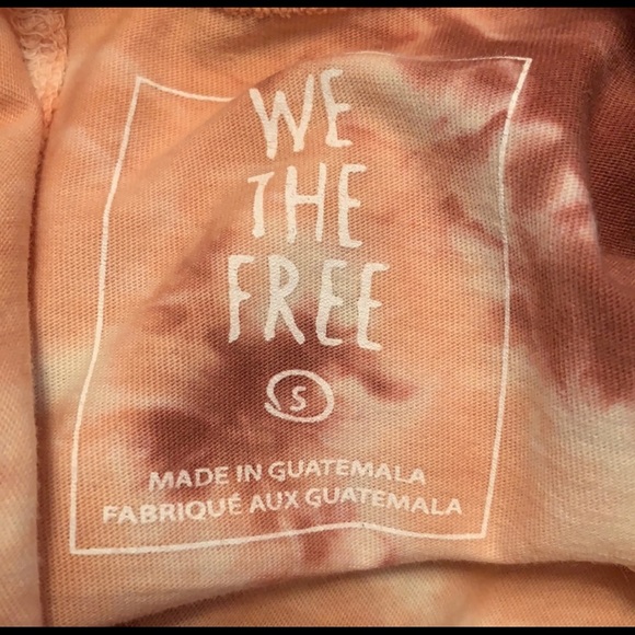 ❌SOLD❌NWT Free People Long sleeve tee Terracotta Tie Dye - Picture 7 of 8